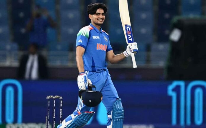 Shubman gill 100 in Champions trophy 2025