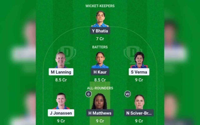 WPL 2025 Final DEL-W vs MUM-W Dream11 Prediction