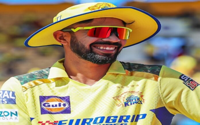 Ruturaj Gaikwad in Chennai Super Kings jersey.