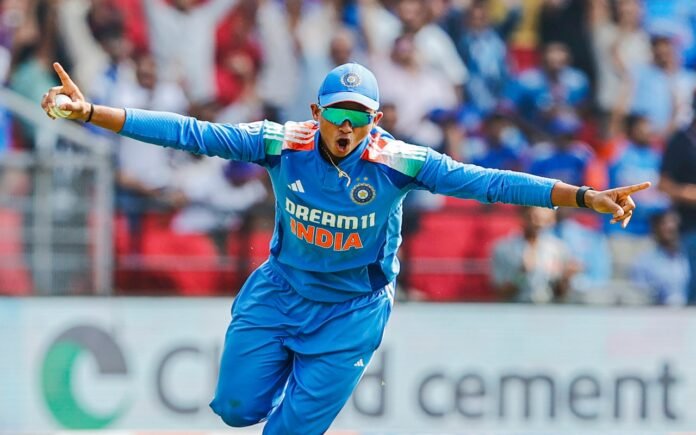 Yashasvi Jaiswal celebrates a catch